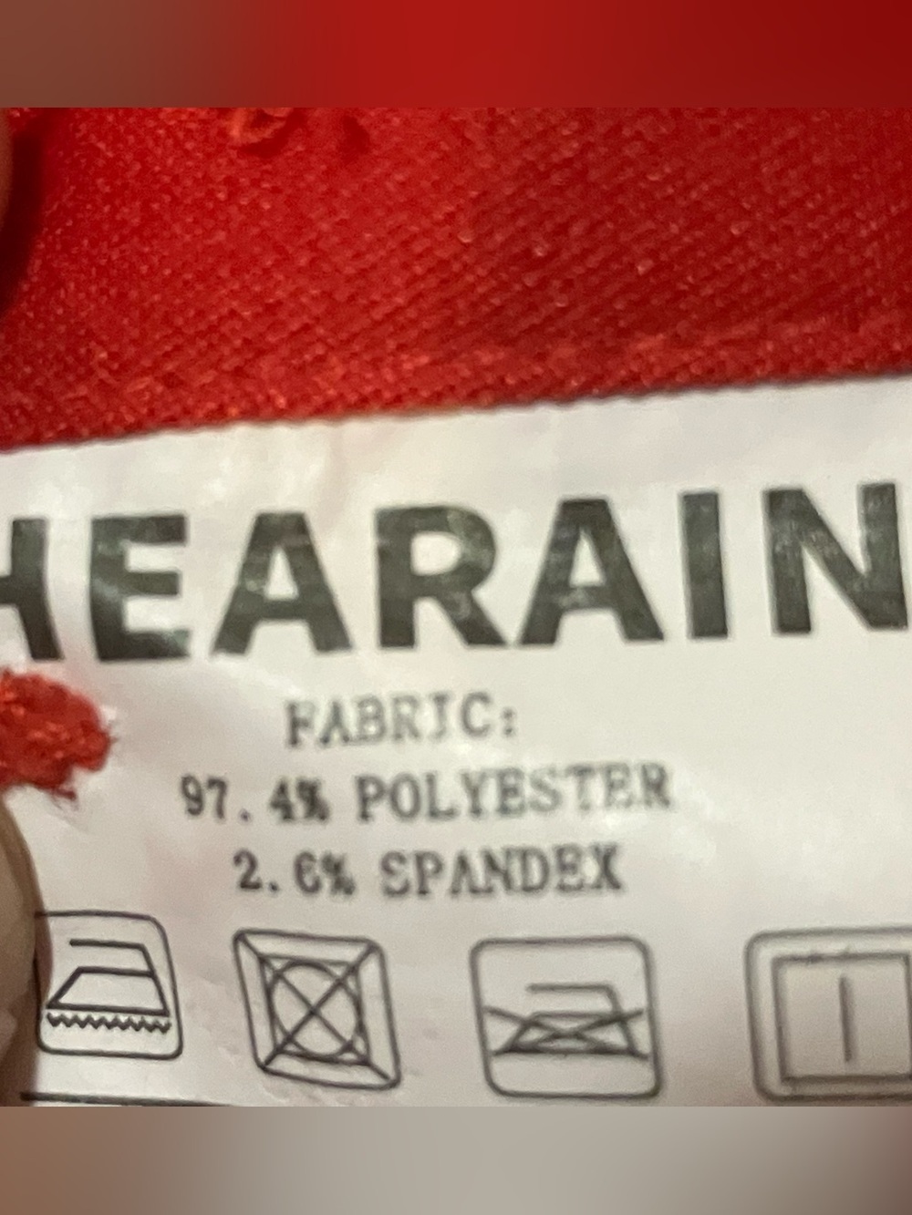 Hearain Red Long Sleeve Button Down Blouse Size Small - Picture 4 of 5